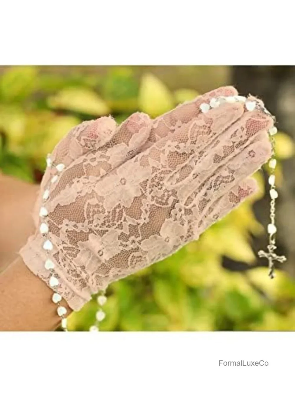 Lace Gloves for Women Tea Party Short Dressy Courtesy Gloves Cosplay Dinner